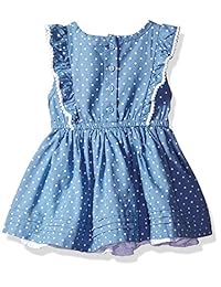 Cherokee bebé Chambray de las niñas vestido con anilla Ruffle
