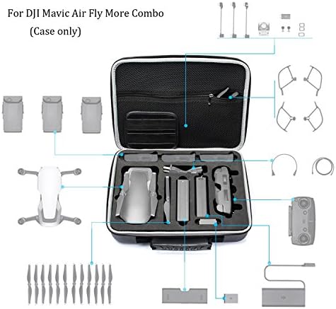 DJI Mavic Air Carrying Case, HolaFoto Lightweight Travel Case Protective Storage Suitcase for DJI Mavic Air Fly More Combo