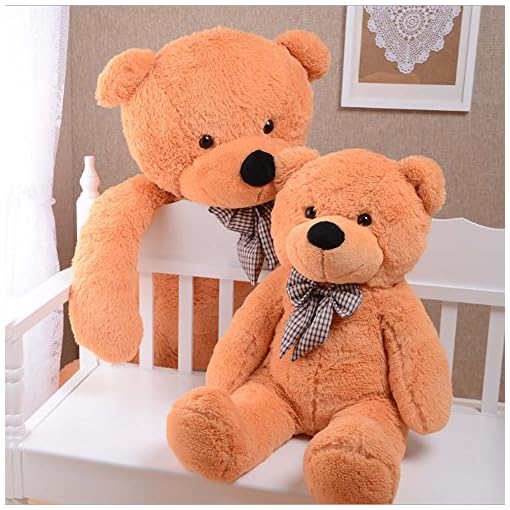 MorisMos Giant Cute Soft Toys Teddy Bear for Girlfriend Kids Teddy Bear (Light Brown, 55 Inch) - Image 6
