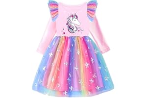 VIKITA Girls Dresses Winter Party Tutu Dress for 2-12 Years Kids