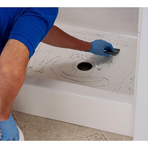 24 In W X 24 In L Shower Floor Repair Inlay Kit White And