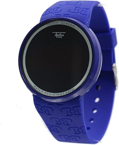 navy blue digital watch