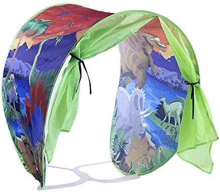 Simplefirst Foldable Children's Star Tent Pop Up Bed Tent Fairy Playhouse Dinosaur Tent Best Halloween & Christmas Festival Decoration Tent For Kids (Dinosaur)