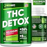 WEEDOUT THC Detox - Drug Cleanse & Toxins Remove - Made in USA - Liver Detox, Urinary Tract & Kidney Cleanse - 5 Vital Antioxidants - Milk Thistle & Dandelion Extract - Vegan Friendly - 42 Capsules