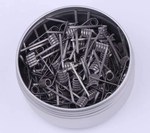 RUIYITECH 100 pcs twisted Fused Hive clapton coils premade wrap wires Alien Mix twisted Quad Tiger Heating Resistance rda coil (Clapton 0.5ohm)