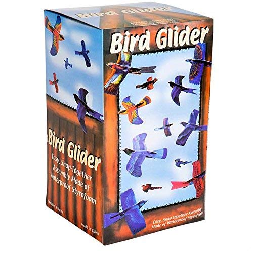 Kicko 7 Inch Foam Bird Glider Kite for Kids 24 Pieces Flying Colorful