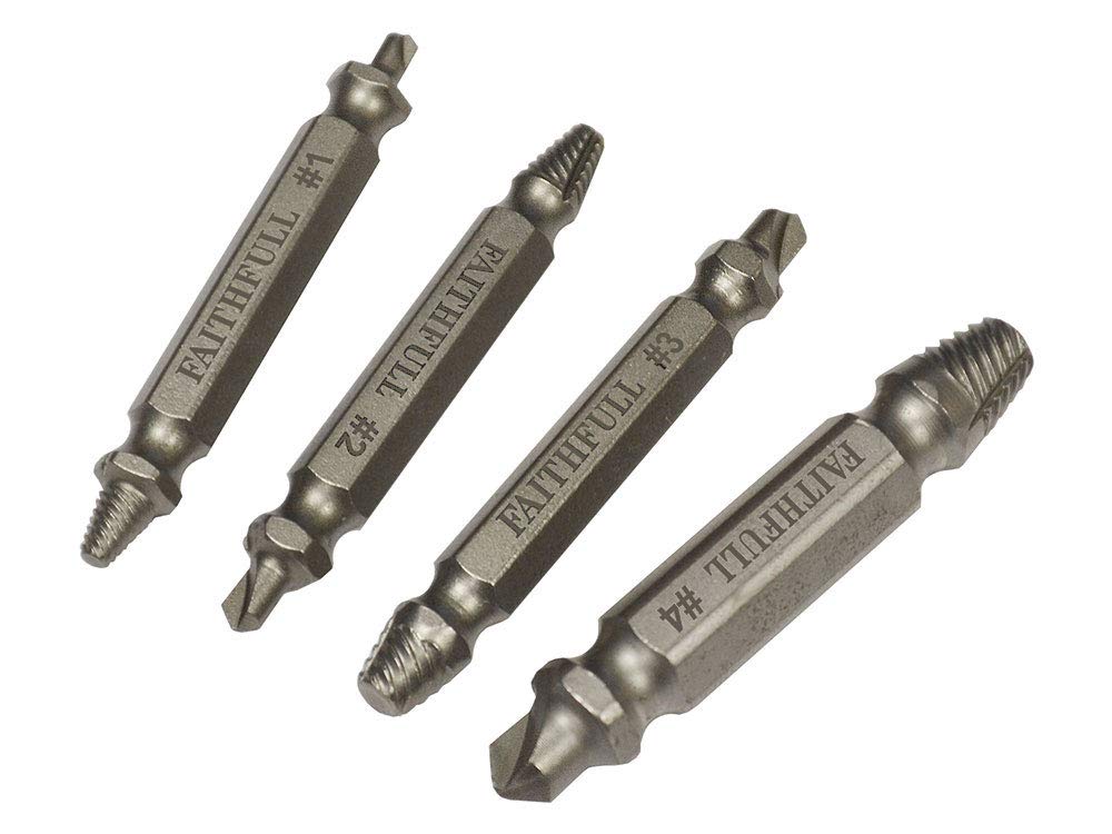 Screw Extractor Set, 4 Piece