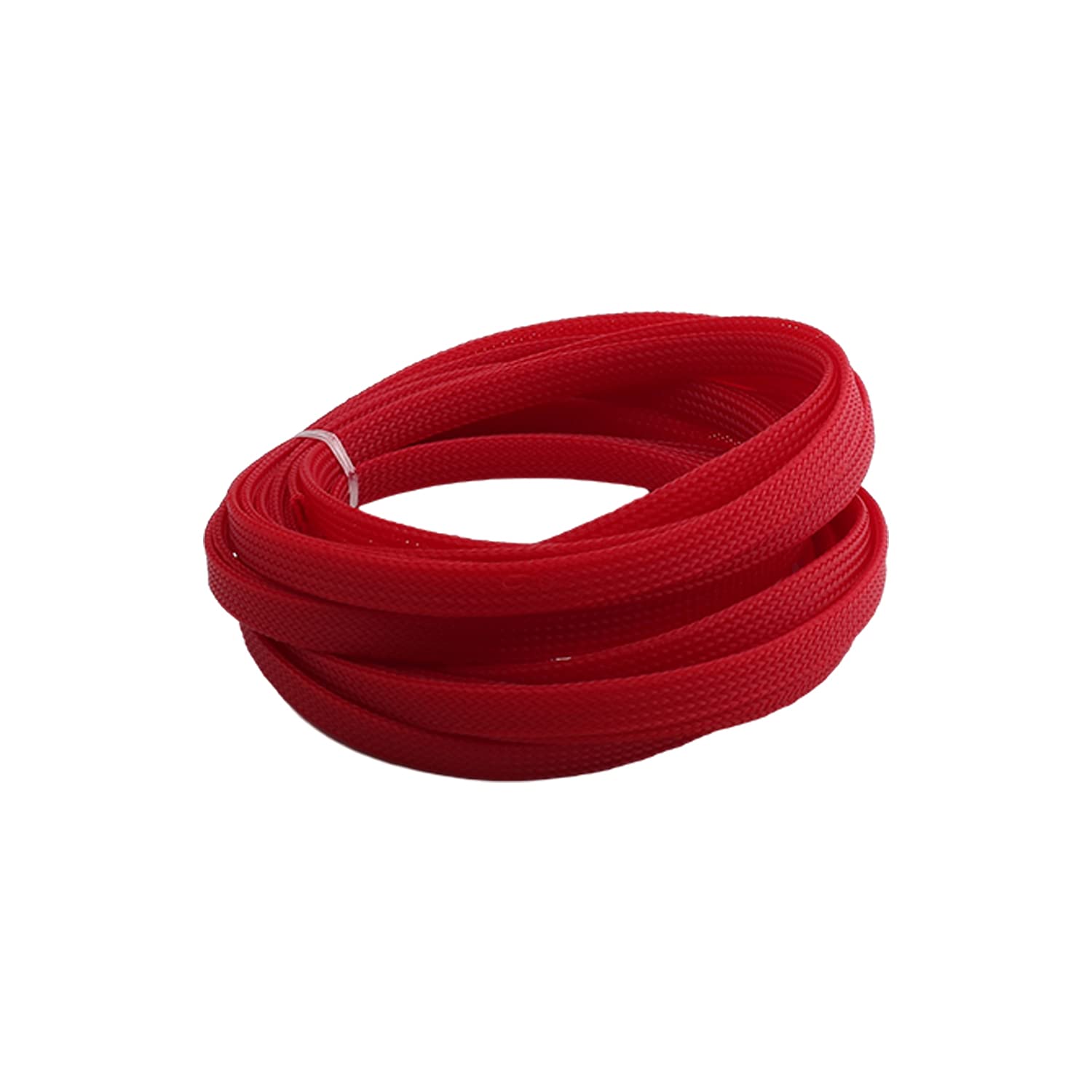 Othmro 1pc Cable Management Sleeve, Braided Cable Tidy Red, 5m Cable Organizers Cable Protector Wire Tidy for TV/PC USB Cable, Width 8mm — image 1