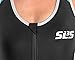 SLS3 Women`s Triathlon Tri Race Suit FRT | Back Pocket | Anti-friction Seams | German Designed (Black/Scuba Blue, Medium)