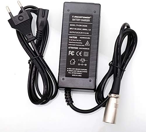 TANGSPOWER 24V 2A Acide de Plomb Chargeur de Batterie pour E-Bike Scooter électrique Voiturette Fauteuil Roulant Chargeur XLR 3 Broches Connecteur