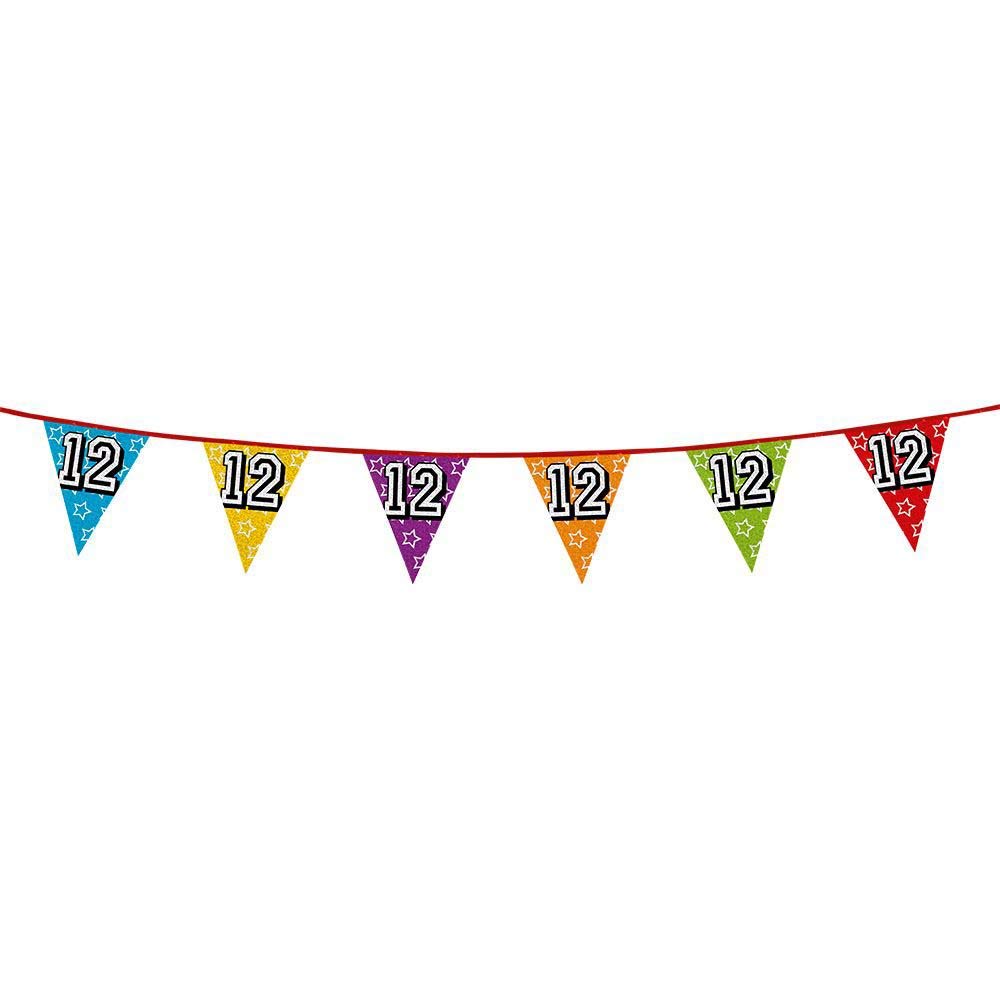 BOLAND BV 30012 12 Years Multi Coloured Flag Bunting