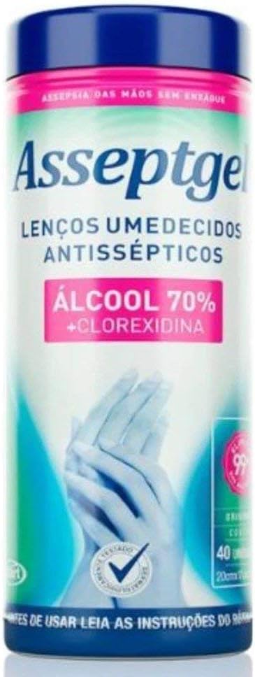 Lenços Umedecidos Álcool 70% - 40 unidades