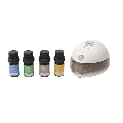 Amazon Com Aroma Essence Just Breathe Essential Oil Diffuser Includes 4 Oils Easy To Use Usb Battery Powered Use On The Go Or At Home Beauty
