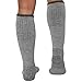 Heavy Work Boot Socks – Durable Comfortable - Great for Hiking, Camping, Hunting (L/XL, Light Grey)