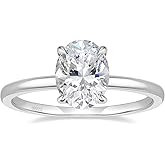 EAMTI 3CT 925 Sterling Silver Engagement Rings Oval Cut Solitaire Cubic Zirconia CZ Wedding Promise Rings for Her Wedding Bands for Women Size 3-11