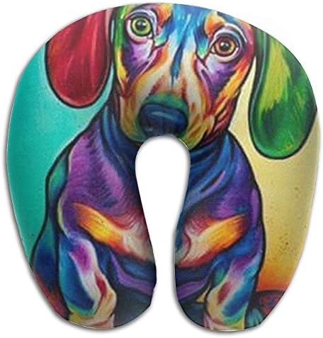Sausage Dog Dachshund Unscented Neck Pillow Spa Memory Foam U-SHAPE For Sleeping Women