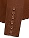 BILY Women's V-Neck Button Down Long Sleeve Classic Knit Cardigan Mocha 3X-Large