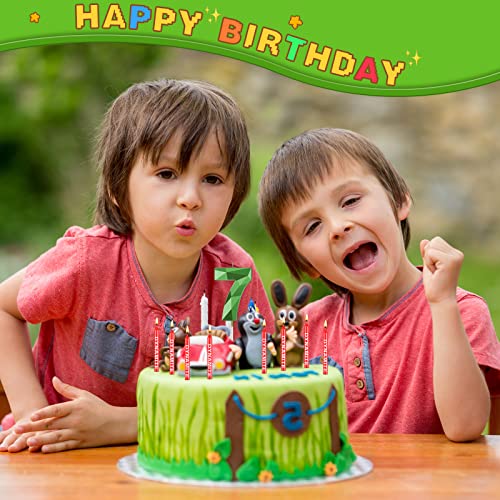 13 Pcs Dynamite Candles TNT Themed Birthday Cake Candles 3D Design