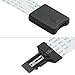 Micro SD Extension SD Card Extension Cable Extender Adapter Flexible Cord Male to TF Flash Memory Card Kit Reader Female Soft Flat for Monoprice Select Mini Anet A8 3D Printer/Raspberry Pi/GPS/TV
