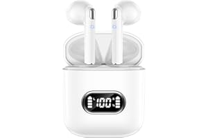 Wireless Earbuds, Bluetooth 5.3 Earbuds Mini HiFi Stereo with 4 HD Mics, 50H Cycle Playtime in-ear Earbuds with LED Display, 
