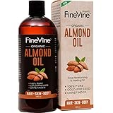 Best Sweet Almond Oil - 16oz - For Skin Moisturizer, Wrinkles, Massage, Anti-Aging and Baby Oil - 100% Pure, Cold-Pressed, Organic Carrier Oil.