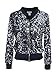 Anna-Kaci Womens Sequin Jacket Bomber Coat 1989 Slitter Outfit For Concert Party