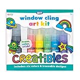 Toy Ooly Creatibles Window Cling Art, D.I.Y. - 7 Piece Set Book