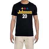 Black Pittsburgh Kaleb Johnson Logo T-Shirt