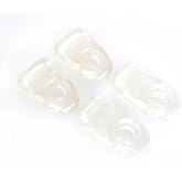 SpeedFlex Facemask Clips Full Set of 4 (2 Upper, 2 Lower) - Football Face Mask Quick Release Attachment Hardware Replacement Parts - Green Gridiron