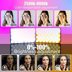 Leshiou RGB LED Video Light Live Streaming Video
