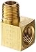 Eaton Weatherhead 3400X2 Brass CA360 Fitting, 90-Degree Elbow, 1/8