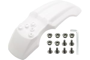 GREESP Plastic Front Wheel Mud Guard Fender Fairing for XR50 CRF50 XR CRF 50 SDG SSR 107cc 125cc PIT PRO Trail Dirt Bike (White)