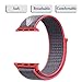 Yunsea For Apple Watch Band, New Nylon Sport Loop, with Hook and Loop Fastener, Adjustable Closure Wrist Strap, Replacement Band for iwatch, 38mm, Electric Pink