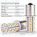 AUTOSAVER88 1156 LED Light Bulbs - [20 Pack] 3500K Warm White LED Lamp for RV Trailer Camper Interior Signal Light