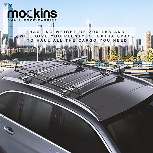 Mockins Roof Rack Rooftop Cargo Carrier with Waterproof Cargo Bag and Cargo Net The Steel