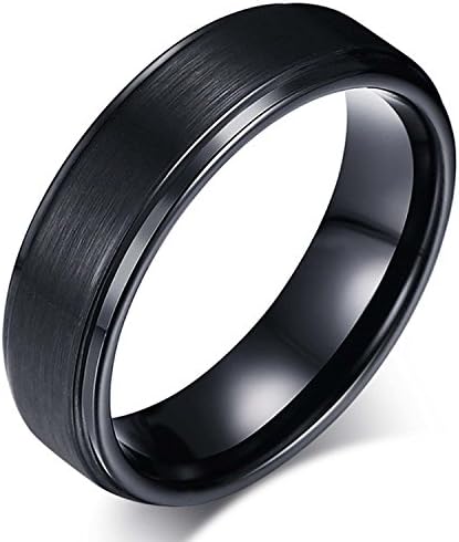 8 MM Korotus Mens Golden Tungsten Carbide Ring Weeding Band