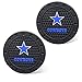 Auto Sport 2.75 Inch Diameter Oval Tough Car Logo Vehicle Travel Auto Cup Holder Insert Coaster Can 2 Pcs Pack Fit Dallas Cowboys Accessories