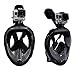 Tribord EasyBreath Full Face, Anti-Fog, Hypoallergenic Silicone Facial Lining, 2016 Version (Black, L/XL)