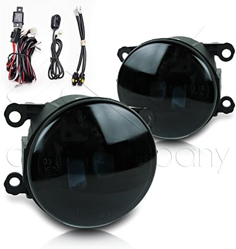 Fit 06-12 Mitsubishi Eclipse Fog Lights w/Wiring Kit (Super Smoke)