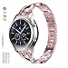 Jiarusig Bracelet Compatible with Fitbit Versa 3/Versa 4 Bands/Fitbit Sense/Sense 2 Bands for Women, Replacement Rhinestone Bling Wristband Strap Compatible for Fitbit Versa 4/Versa 3/Sense 2/Sense