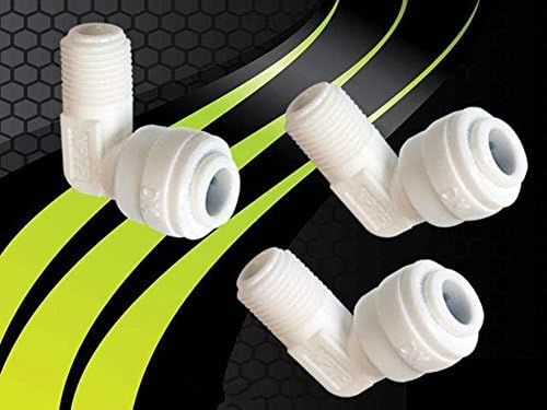 Plumbing & Fixtures 3 pcs QUICK CONNECT 1/4" OD x 1/8" NPT MALE ELBOW RO membrane housing connector