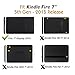 MoKo Case for Fire 2015 7 inch - Slim Folding Cover for Amazon Fire Tablet (7 inch Display - Previous 5th Generation, 2015 Release Only), Starry Night