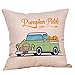 Jartinle 4 Pack Pumpkin Spice Quotes Happy Fall Throw Pillow Case Harvest Blessing Thanksgiving Cushion Cover 18 x 18 Inch Cotton Linen Autumn Farmhouse Decor (Pumkin Spice)