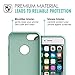 For iPhone 7 Case - MoKo Slim Fit Shockproof Liquid Silicone Gel Rubber Protective Case Soft Touch Back Cover for Apple iPhone 7 2016, Sea Blue (Mint Green)