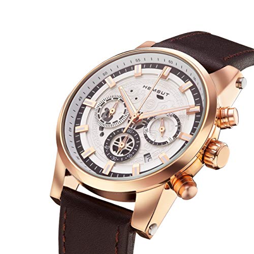 Watches for Men - Mens Watch Stainless Steel Waterproof - Mens Watches Cheap - Wrist Watches Leather - Quartz Watch Second Deal