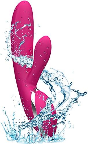 Cordless Electric Waterproof Massager with 12x Strong Vibration Patterns, Powerful Handheld Rechargeable Body Massager for Back Neck, Muscle Aches & Sport Recovery (Pink)