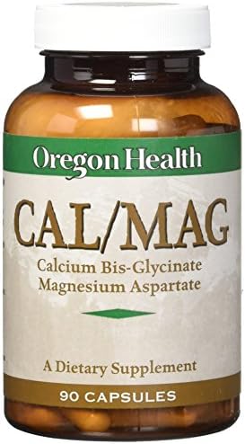Oregon Health Calcium Bis-Glycinate with Magnesium (Cal-Mag) Capsules, 90 Count