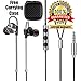 LTI-DIRECT Premium Quality Aluminum Housing Wired Earphones Headphones With Mic Remote Bass Stereo Earbuds For All Smartphone Android iOS With 3.5MM Jack ( Black Gray) Lifetime Replacement