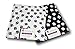 Creative Cuts Paw Prints Fat Quarters Bundle - Black and White Pattern Theme