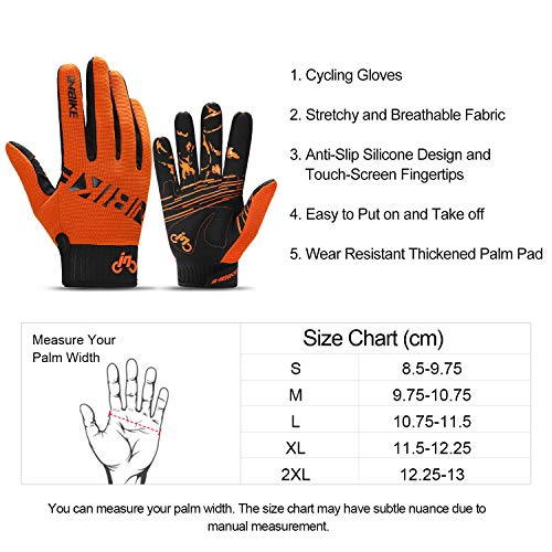 INBIKE MTB-handschoenen Antislip Slijtvaste en Ademende Fietshandschoenen met 2 Touchscreen-vingers - Image 7